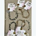 Youngs Beaded Gold & Silver Adjustable Bracelet, 6 Assorted Color 42902